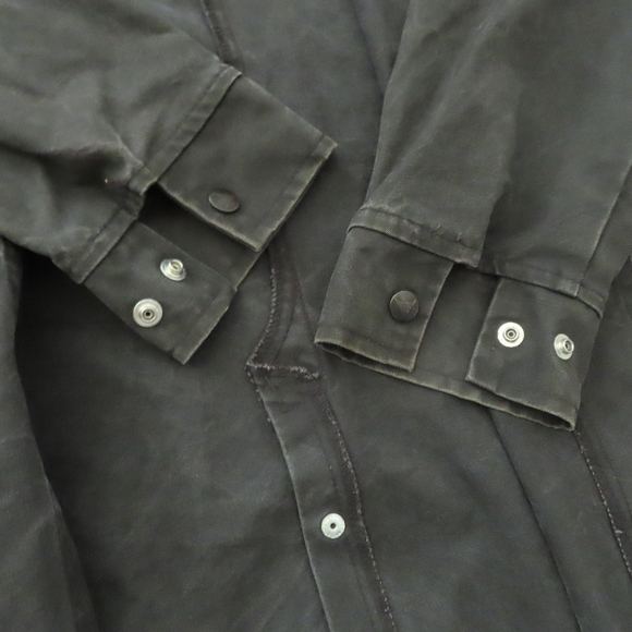 VTG Saddlesmith Outfitters by Action Thick black Denim Duster Ranch Coat, XXS - Picture 4 of 6